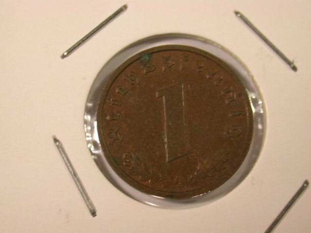 12029 3.Reich 1 Pfennig 1939 A in vz/vz-st Kupfer