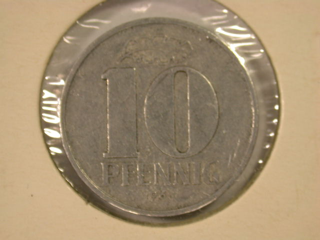 12029 DDR 10 Pfennig 1965 in sehr schön
