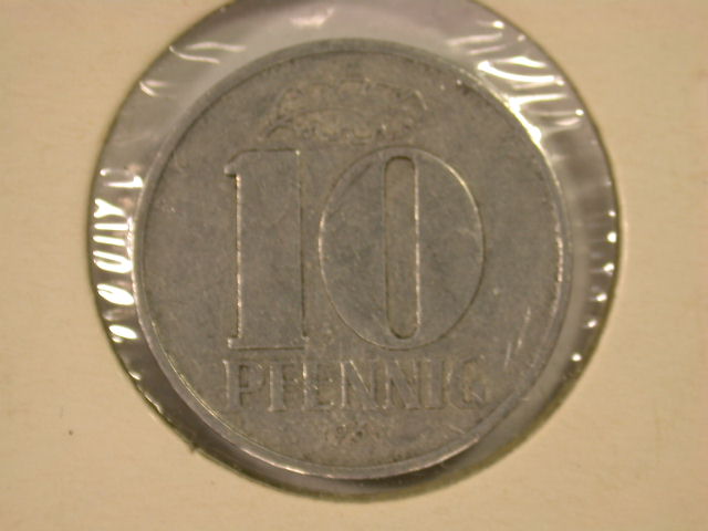  12029   DDR  10 Pfennig  1965  in sehr schön   