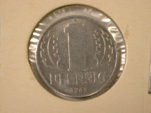  12029   DDR  1 Pfennig  1968  in vz/vz+   