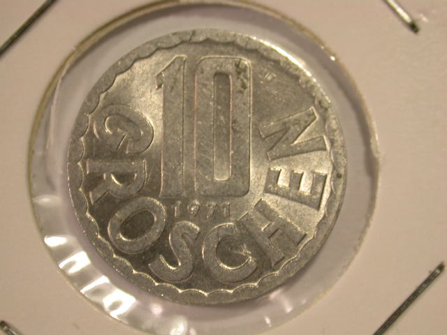 12031 Österreich 10 Groschen 1971 in vz-st