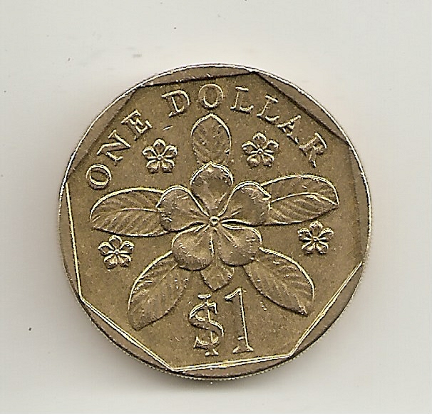 Singapore-1 Dollar-1997-Alu-Bronze-SS!!!!!!