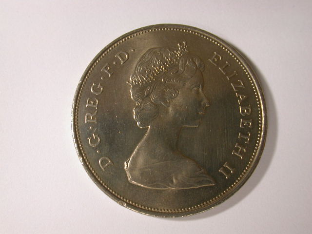  KMS2  England  25 Pence auf die Hochzeit von Charles und Diana 1981 in f.st   