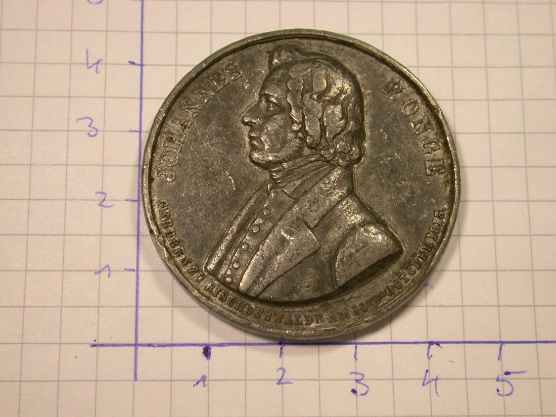 A108 Johannes Ronge, Bischofswalde, Geb. 1813, RS mit Glaubensbekenntnis