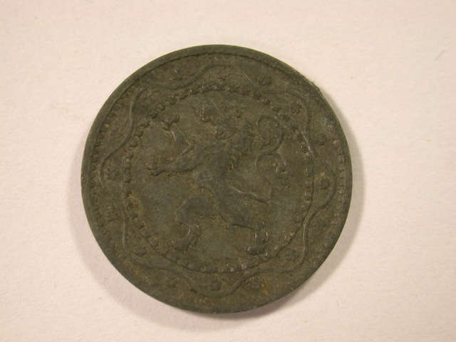  12034  Königreich Belgien  5 Cent WWI  von 1916 in sehr schön   