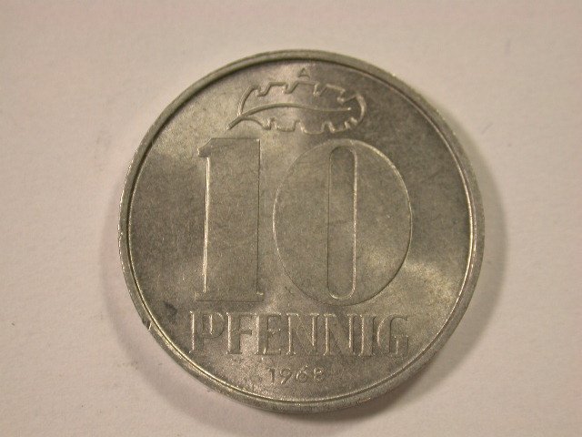  12034  DDR  10 Pfennig 1968 A  in f.st/st   