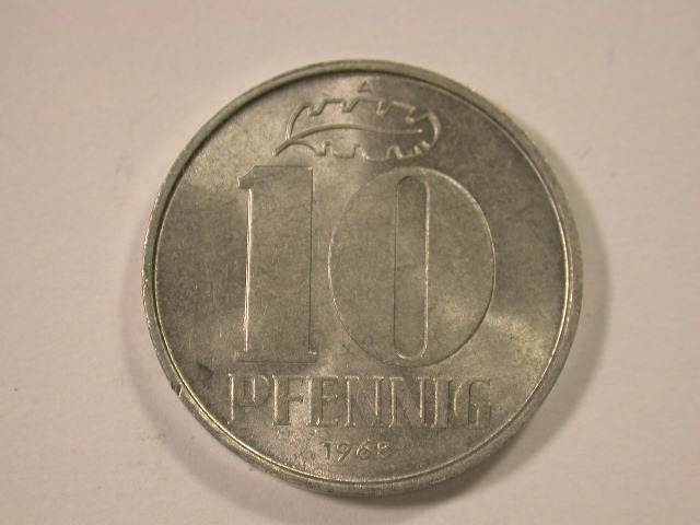 12034 DDR 10 Pfennig 1968 A in f.st/st