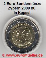 Zypern ...2 Euro Sondermünze 2009...WWU...bu. in Kapsel   