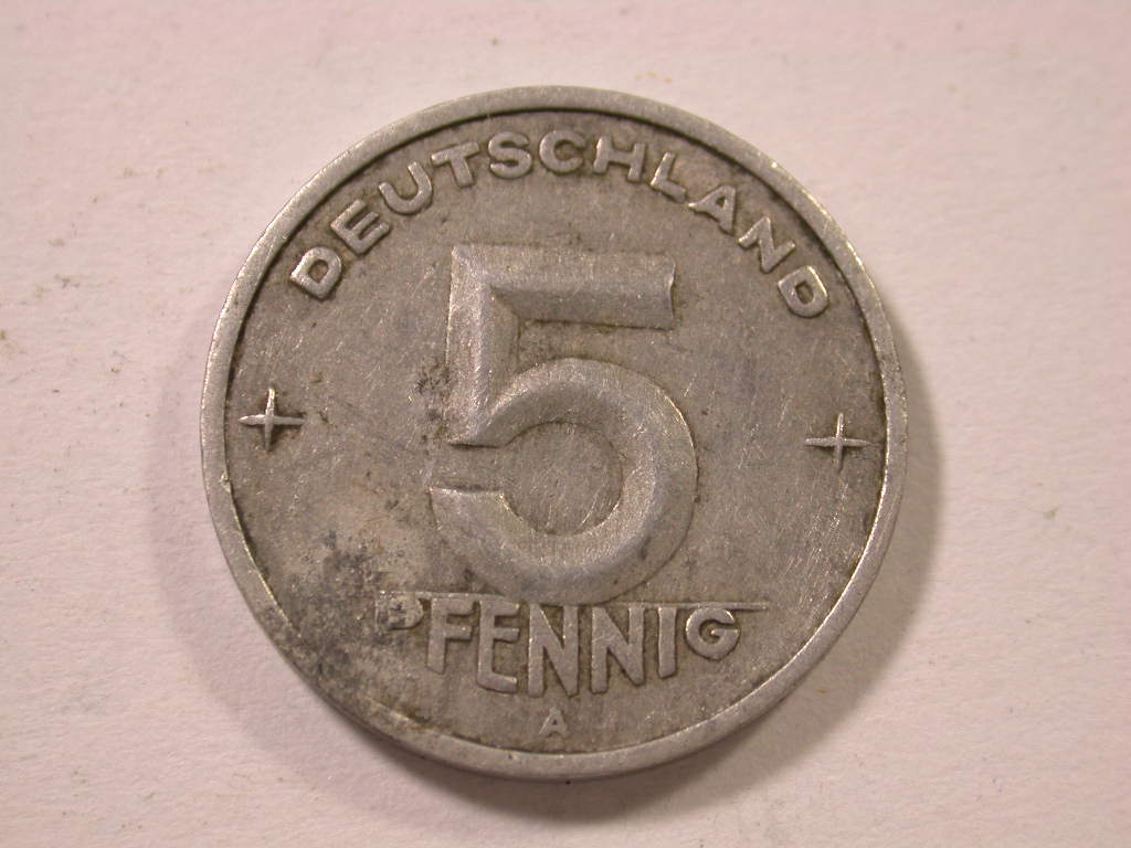 12035 DDR 5 Pfennig 1949 in ss+