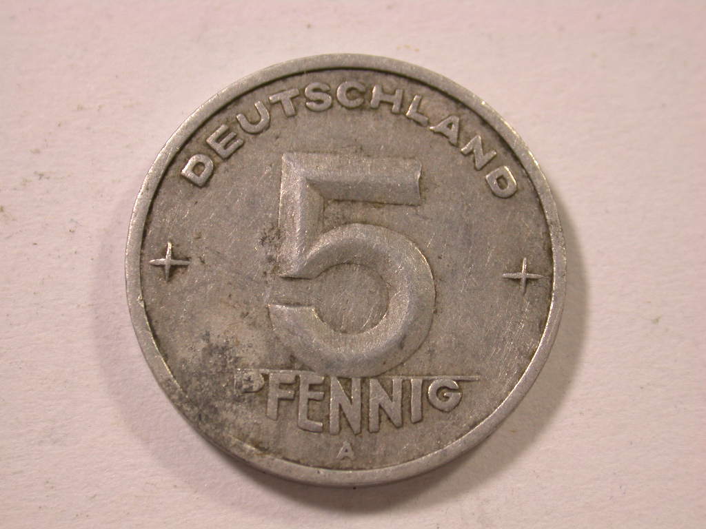  12035  DDR  5 Pfennig  1949  in ss+   