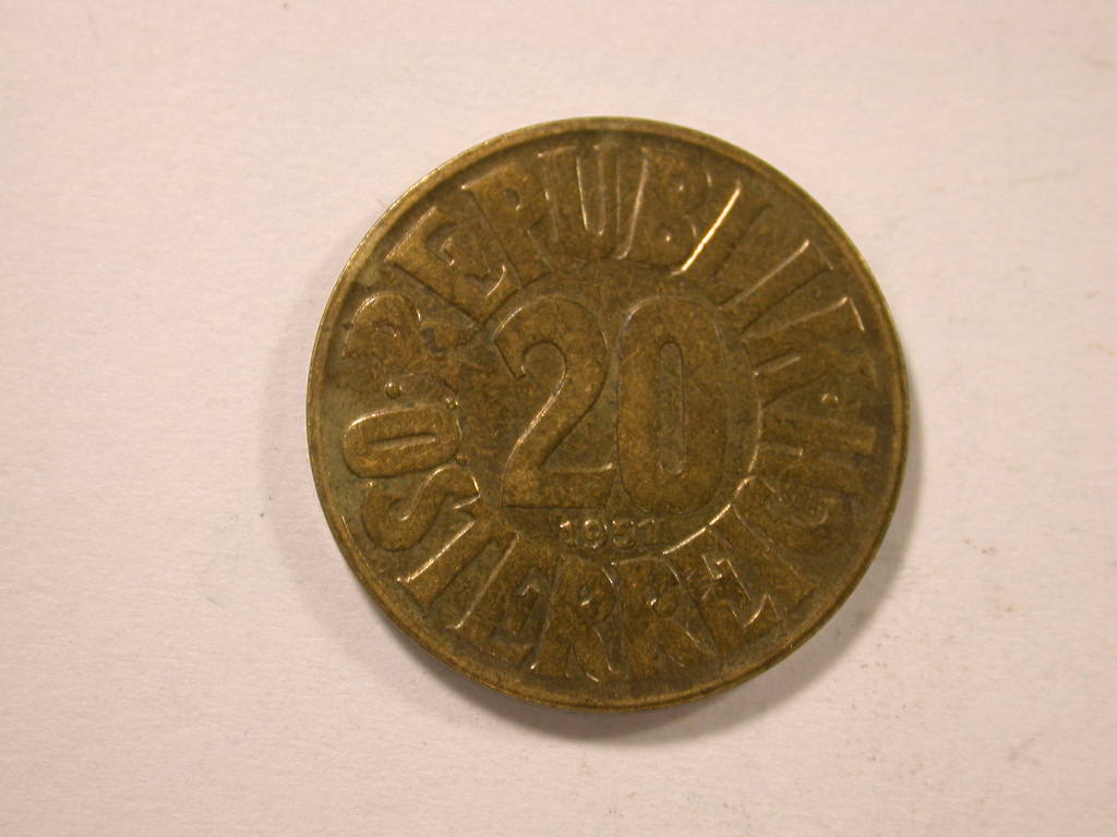 12033 Österreich 20 Groschen 1951 in vz-st