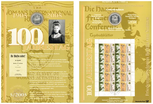  Deutschland  10 Euro (Gedenkmünze) 2005 F  FM-Frankfurt  Feingewicht: 16,65g  Silber stempelglanz   