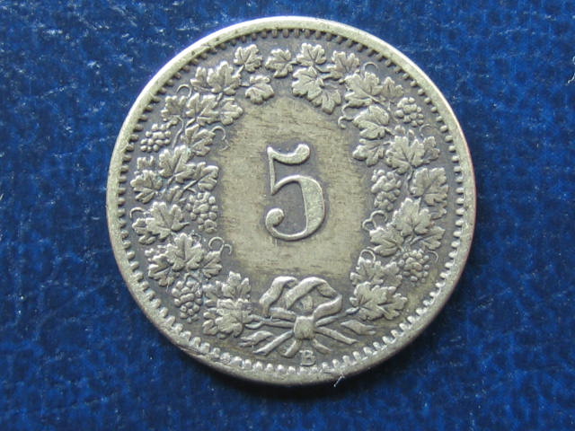  Schweiz 5 Rappen 1873   