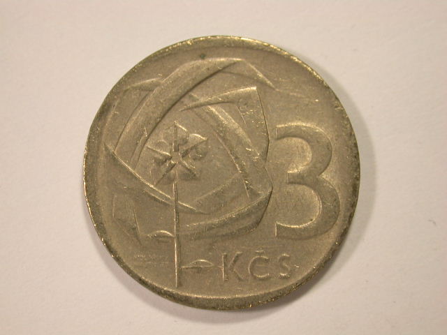  12040 CSSR  3 Kronen 1965 in vz/vz+   