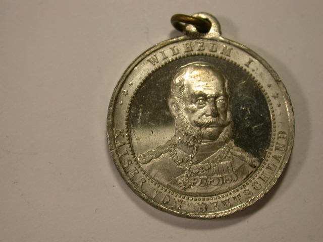 12040 Wilhelm I Erinnerungsmed. in PP !! f.st !!
