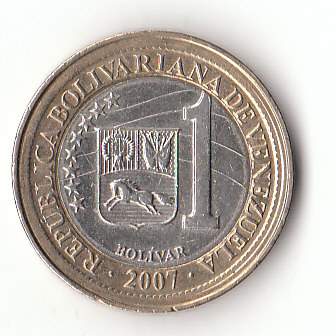 1 Bolivar Venezuela 2007 (F652)