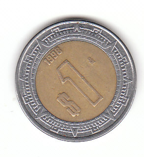  1 Peso Mexiko 1998 (F656)   