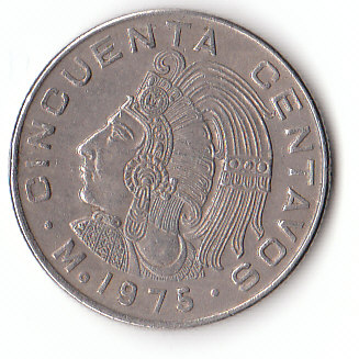  50 Centavos Mexiko 1975 (F663)   