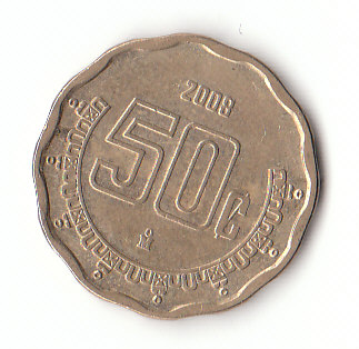 50 Centavos Mexiko 2008 (F665)