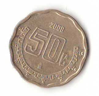  50 Centavos Mexiko 2008 (F665)   