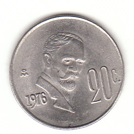  20 Centavos Mexiko 1976 (F667)   
