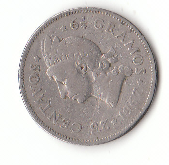  25 Centavos Dominikanischr Republik 1967 (F673)   