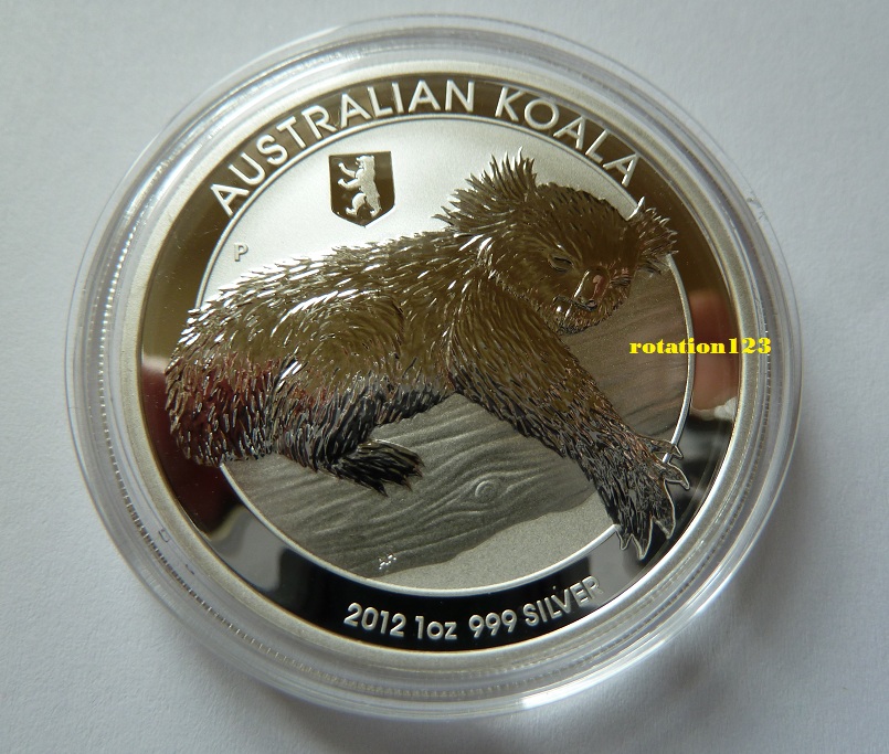  Australien Koala 2012 Privy <i>Berliner Bär</i> 1 Oz .999 Silber **Max. 32.360 Ex.**   
