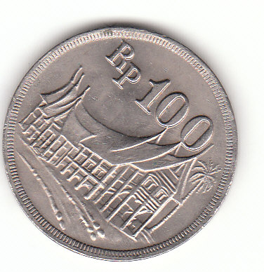  100 Rupiah Indonesien 1973 (F668)   