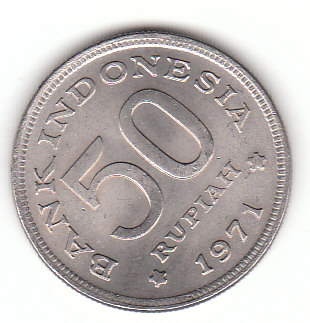  50  Rupiah Indonesien 1971 (F669)   