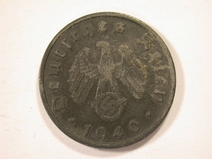  12042  10 Pfennig  1940 D in ss/vz   