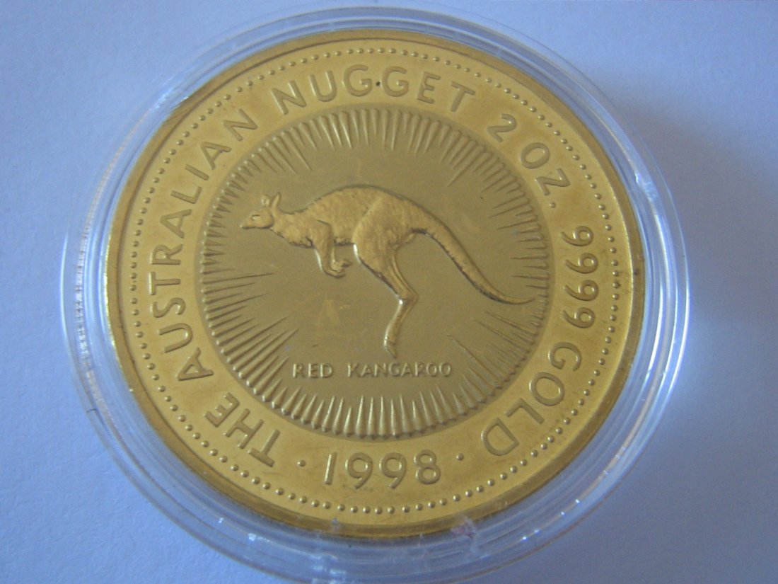  Australien 2oz Gold 200$ Känguru 1998   