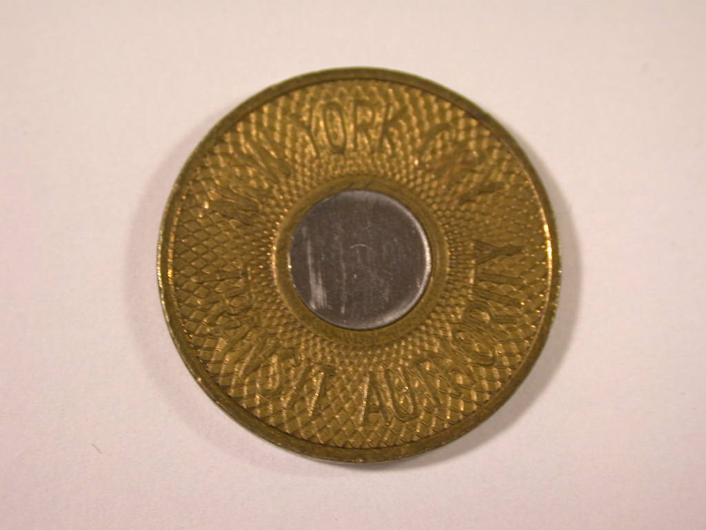  12043  New York City, Transport Münze, Token Chip   