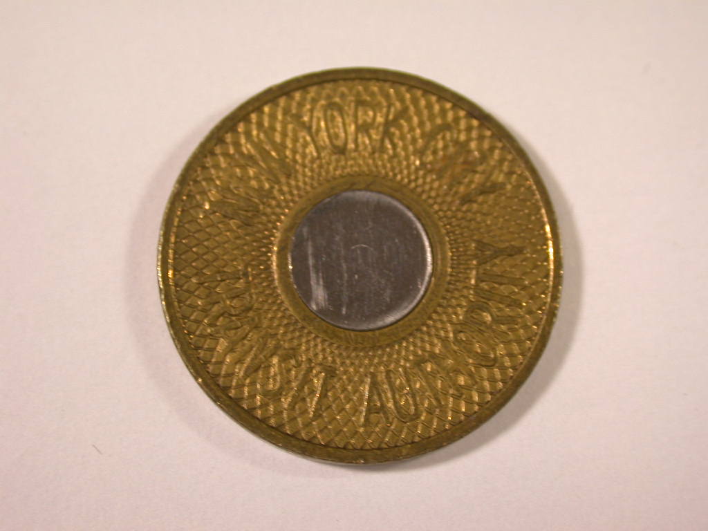  12043  New York City, Transport Münze, Token Chip   