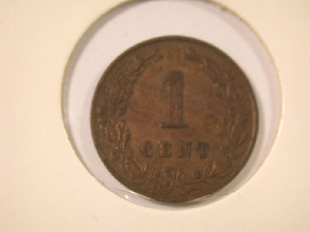  12043 Niederlande  1 Cent 1883  in ss/ss-vz   