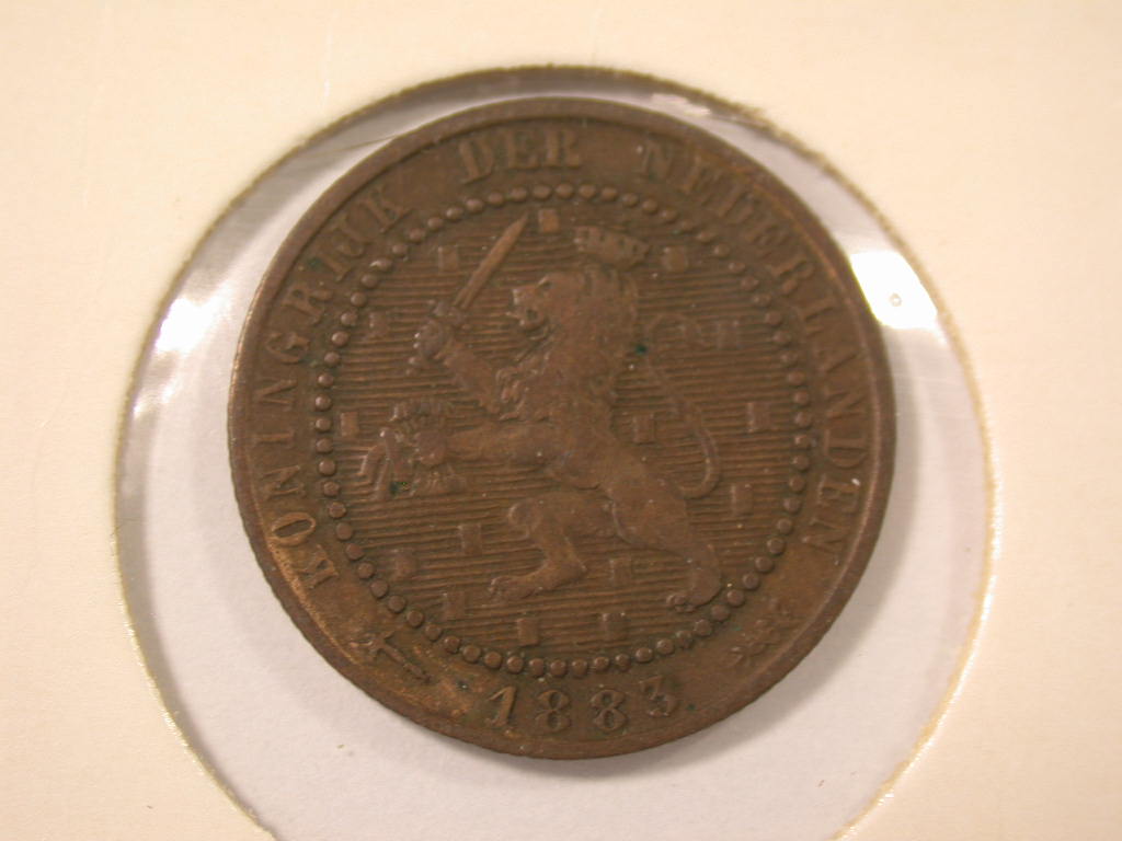  12043 Niederlande  1 Cent 1883  in ss/ss-vz   