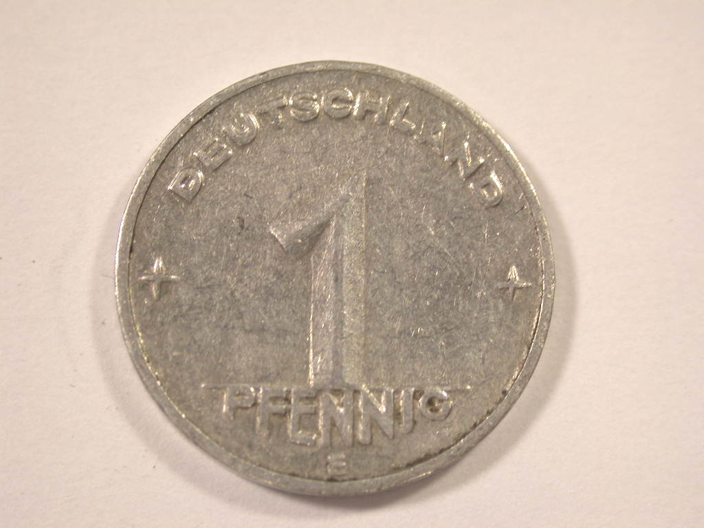 12043 DDR 1 Pfennig 1950 E in ss+