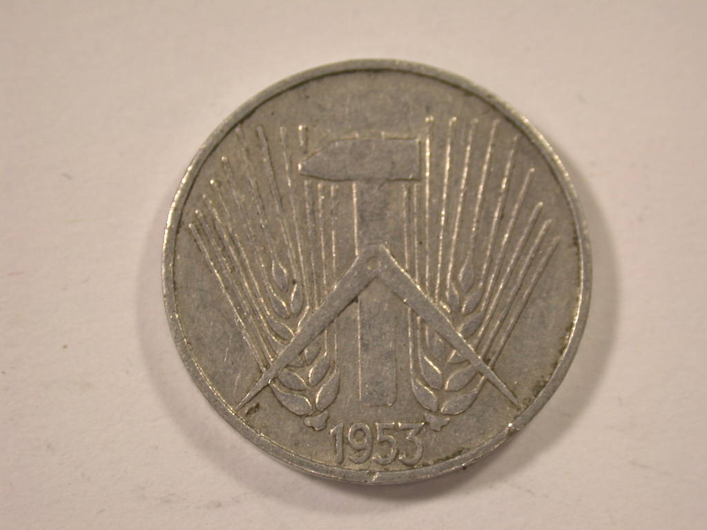  12043 DDR  5 Pfennig  1953 E  in ss+   