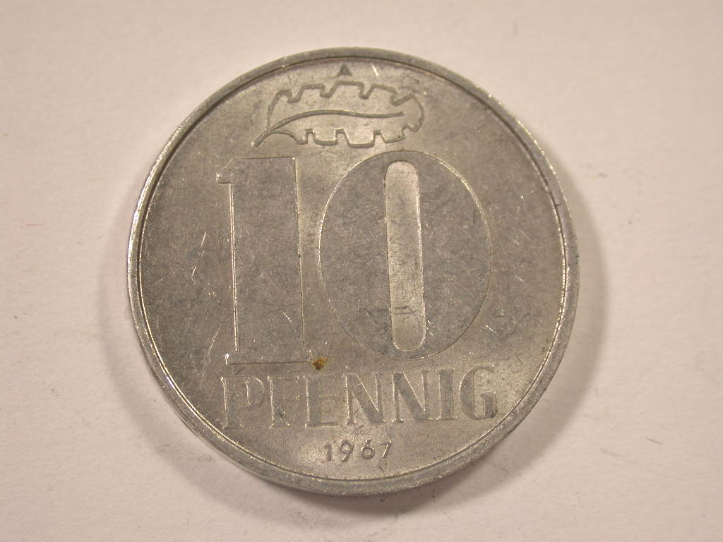  12043 DDR  10 Pfennig  1967  in vz-st/f.st   