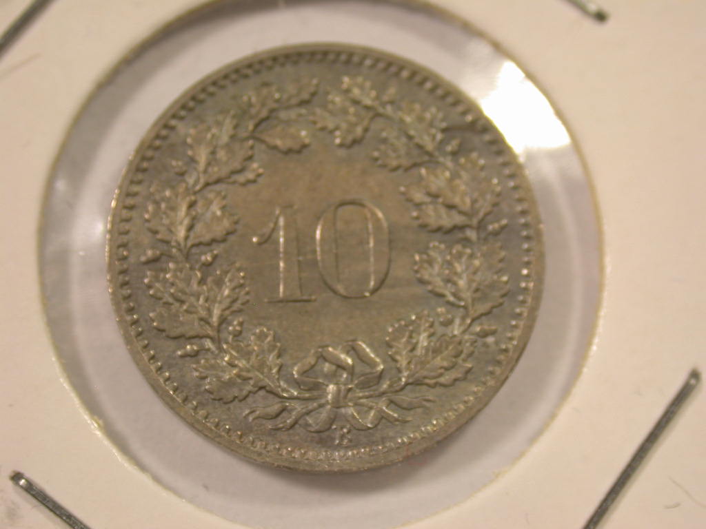  12043 Schweiz  10 Rappen  1883  in vz/vz-st !!! RR   