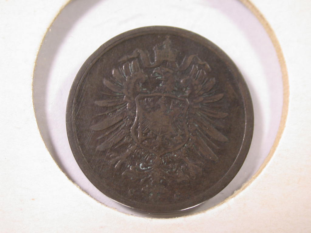  12043 KR  2 Pfennig  1875 C in s-ss   