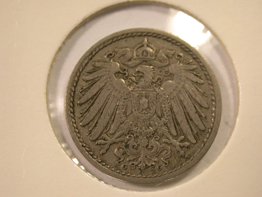  12043 KR  5 Pfennig  1912 G in vz   