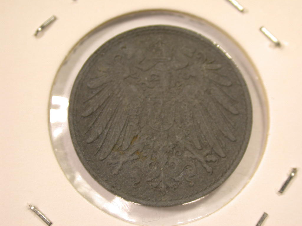  12043  KR  Ersatzmünze  10 Pfennig  1921  in f.vz/vz   