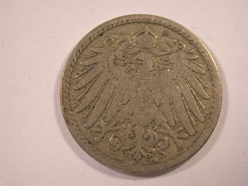  12044  KR  5 Pfennig  1891 A  in ss   