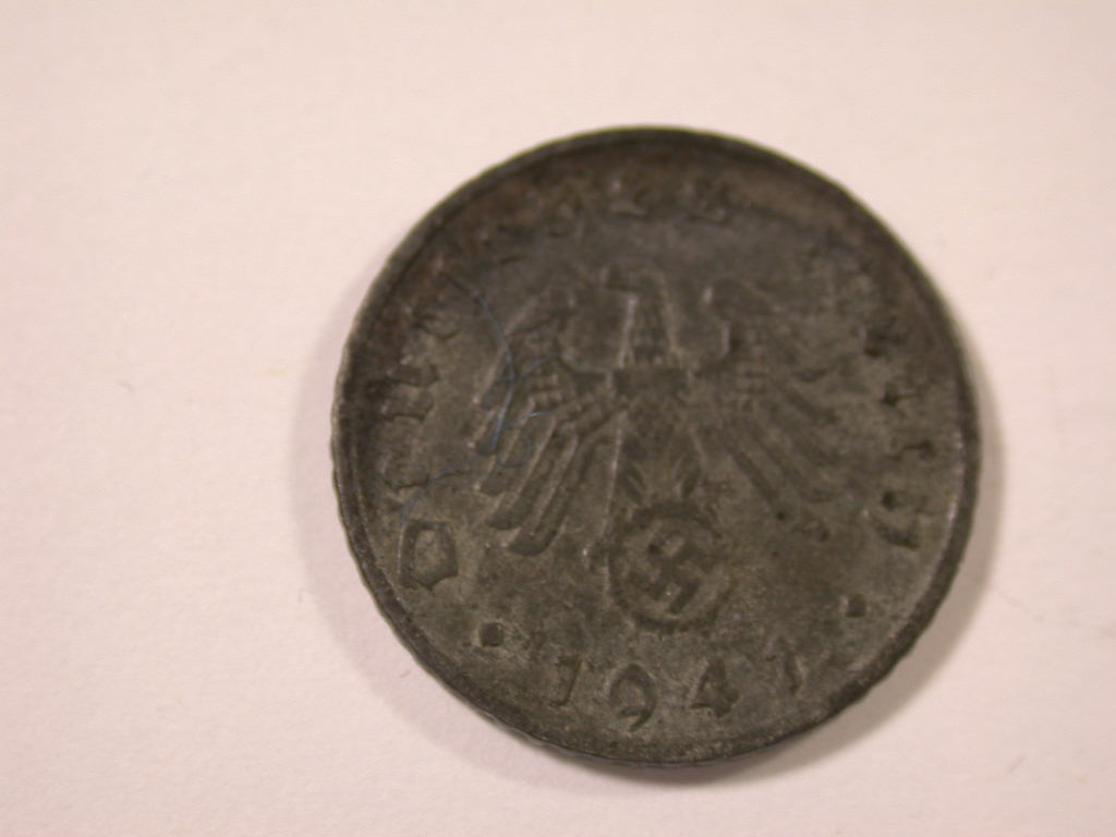  12044 III. Reich  5 Pfennig 1941 F  in ss+   