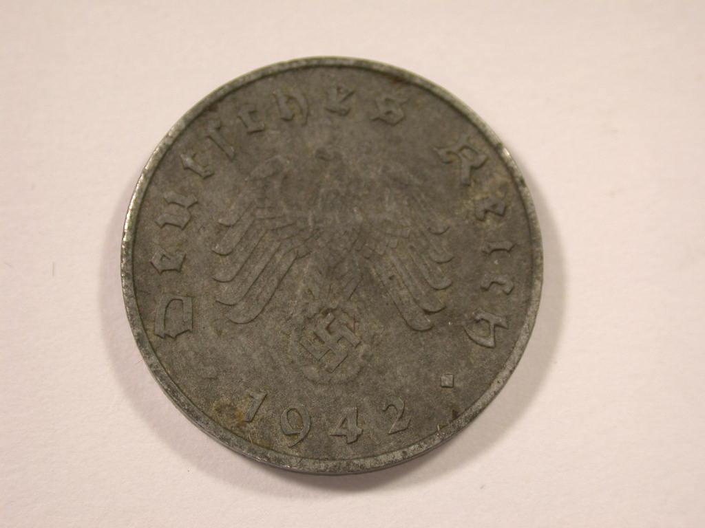  12044 III. Reich  10 Pfennig  1942 A in ss-vz   