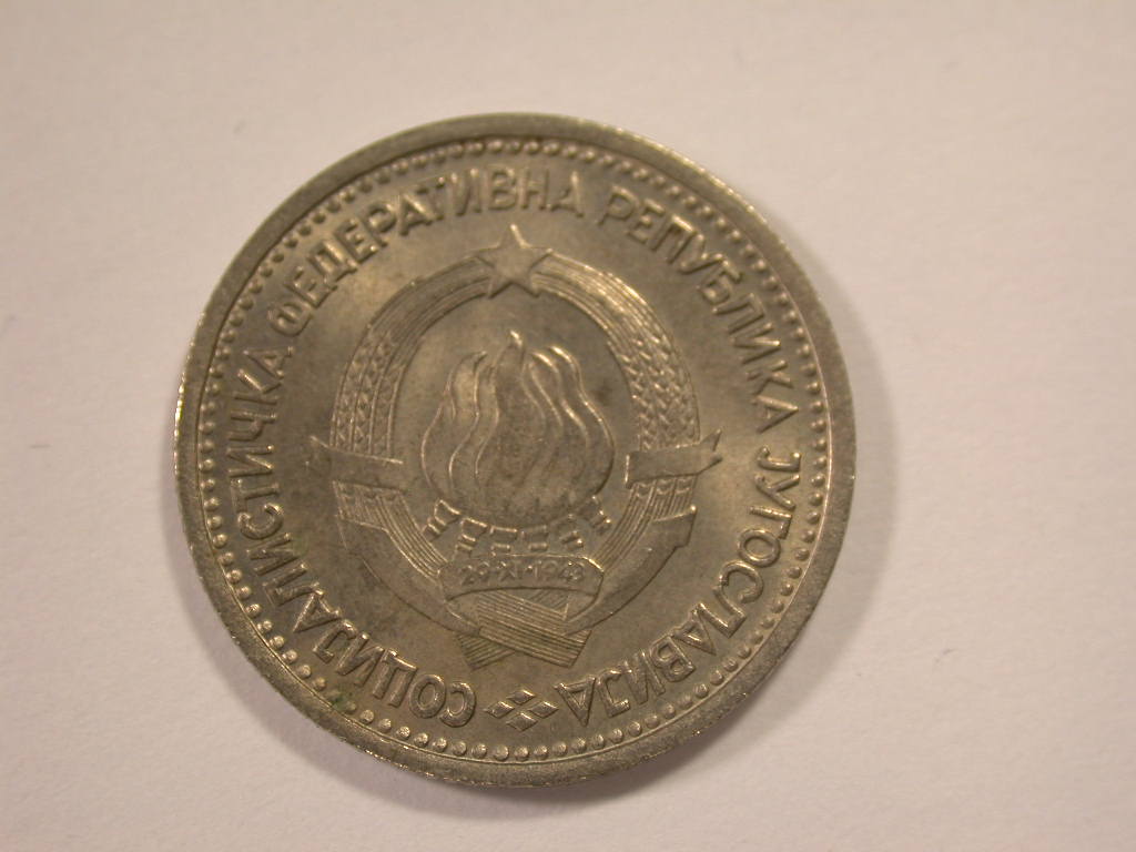  12044 Jugoslawien  1 Dinar  1965 in vz-st/f.st   