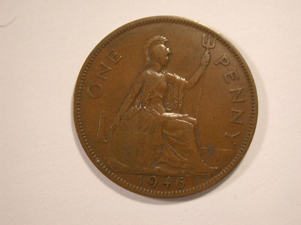 12044 Grossbritanien 1 Penny 1946 in ss/ss+