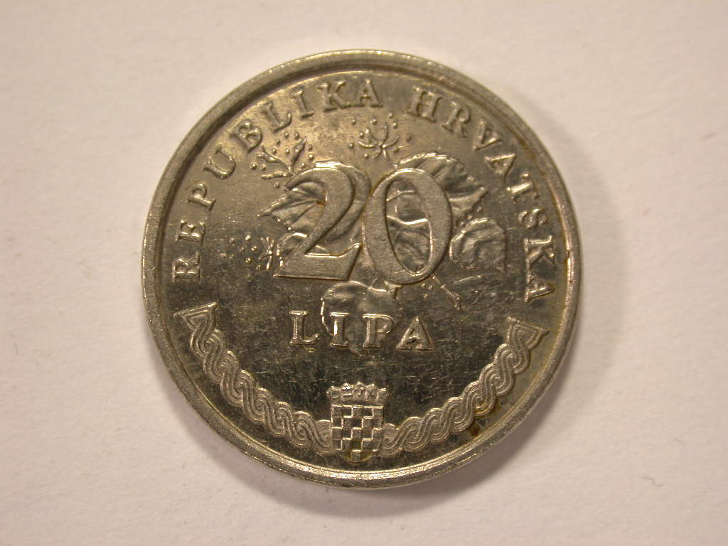 12044 Kroatien 20 Lipa 1999 in vz-st/f.st