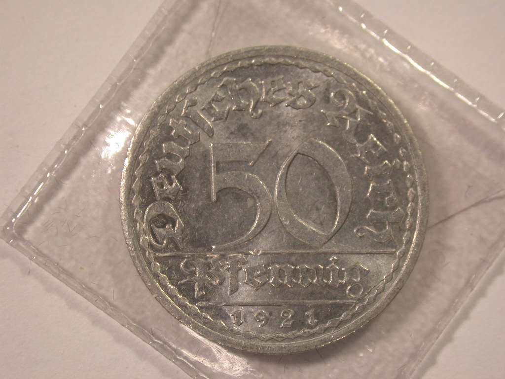  12045 Weimar 50 Pfennig 1921 A in f.st/st   