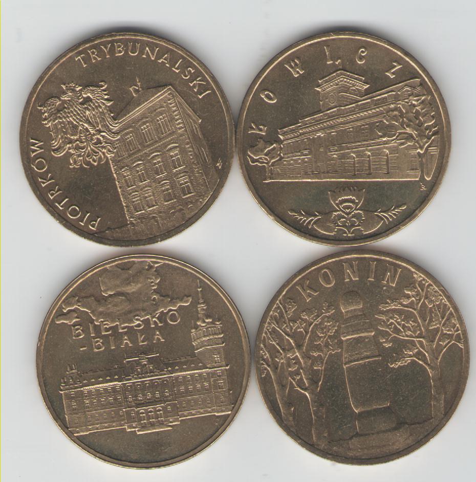  4x2 Zlote  Polen (Historische Städte)2008(k39)   